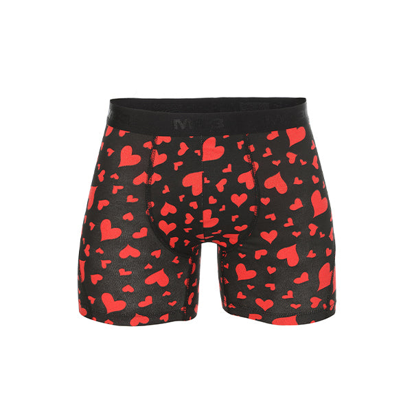 عرض خاص بوكسر رجالي ليكرا فالنتين جليتر - 2 قطعه - قلوب