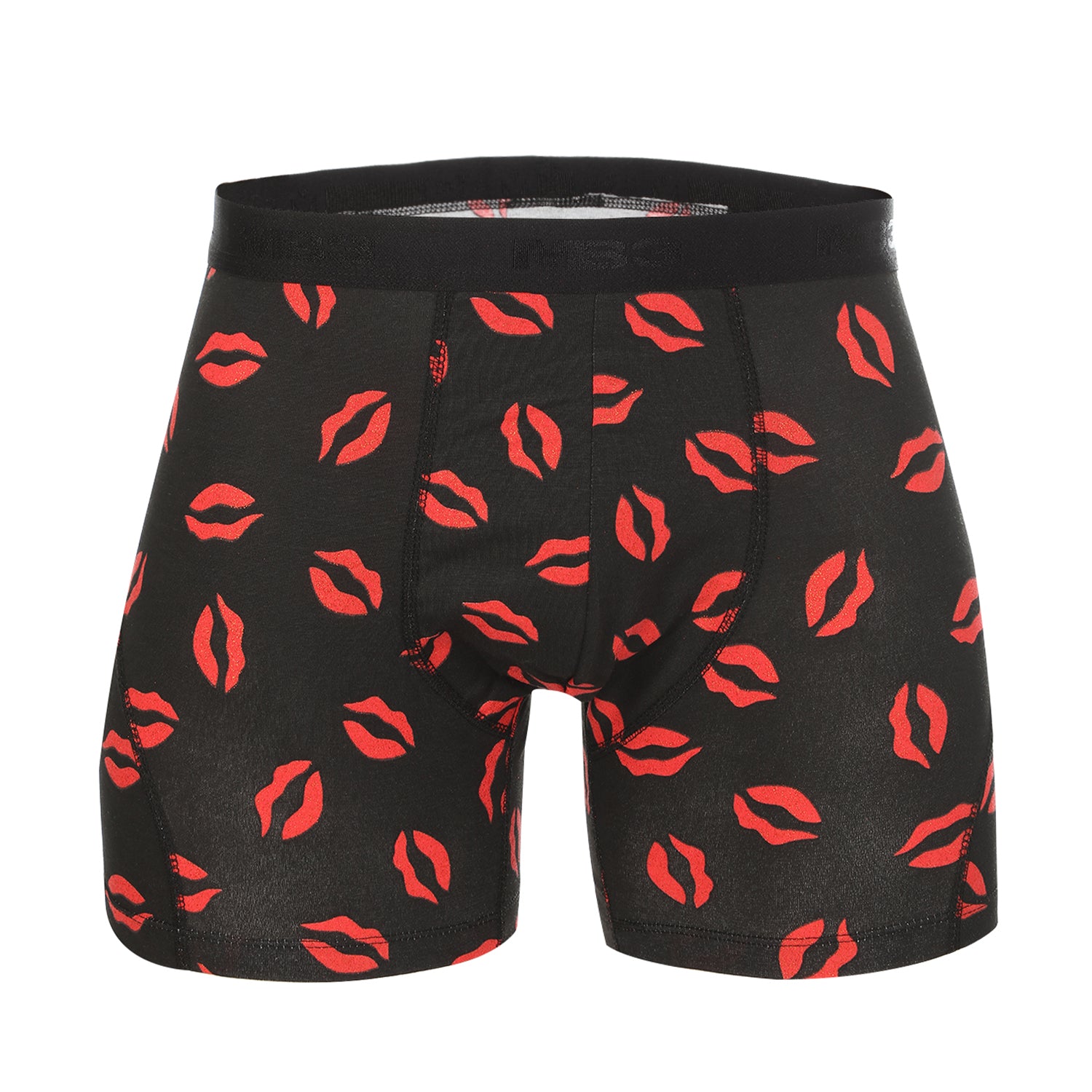 بوكسر رجالي ليكرا فالنتين جليتر  - اسود شفايف