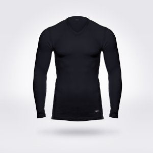 تيشرت كم رقبة سبعة ليكرا كحلي