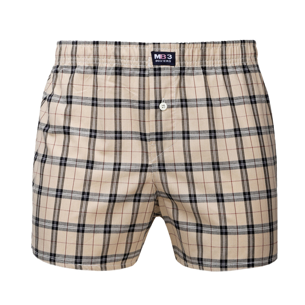 N38  بوكسر رجالي قطن كاروه