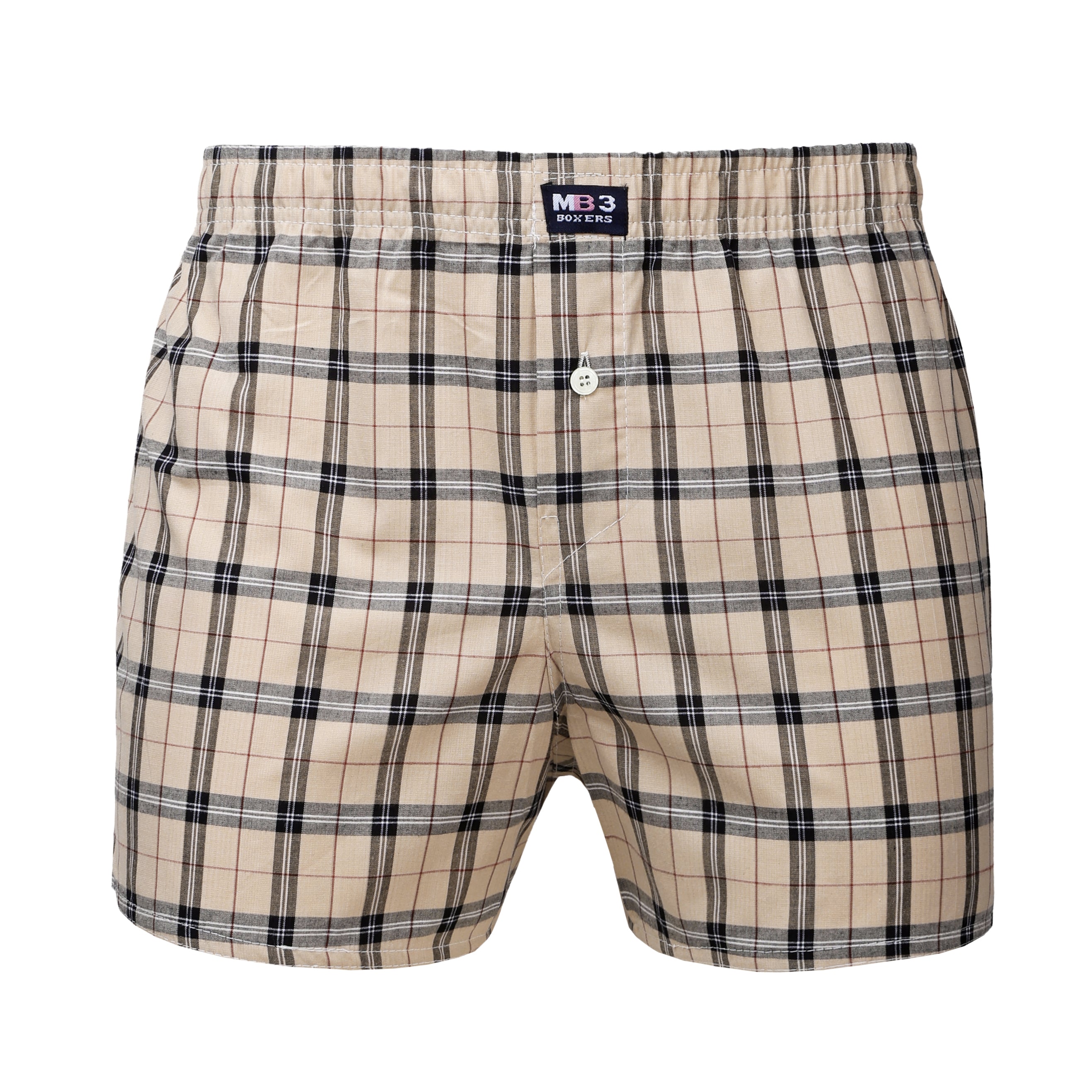 N38  بوكسر رجالي قطن كاروه