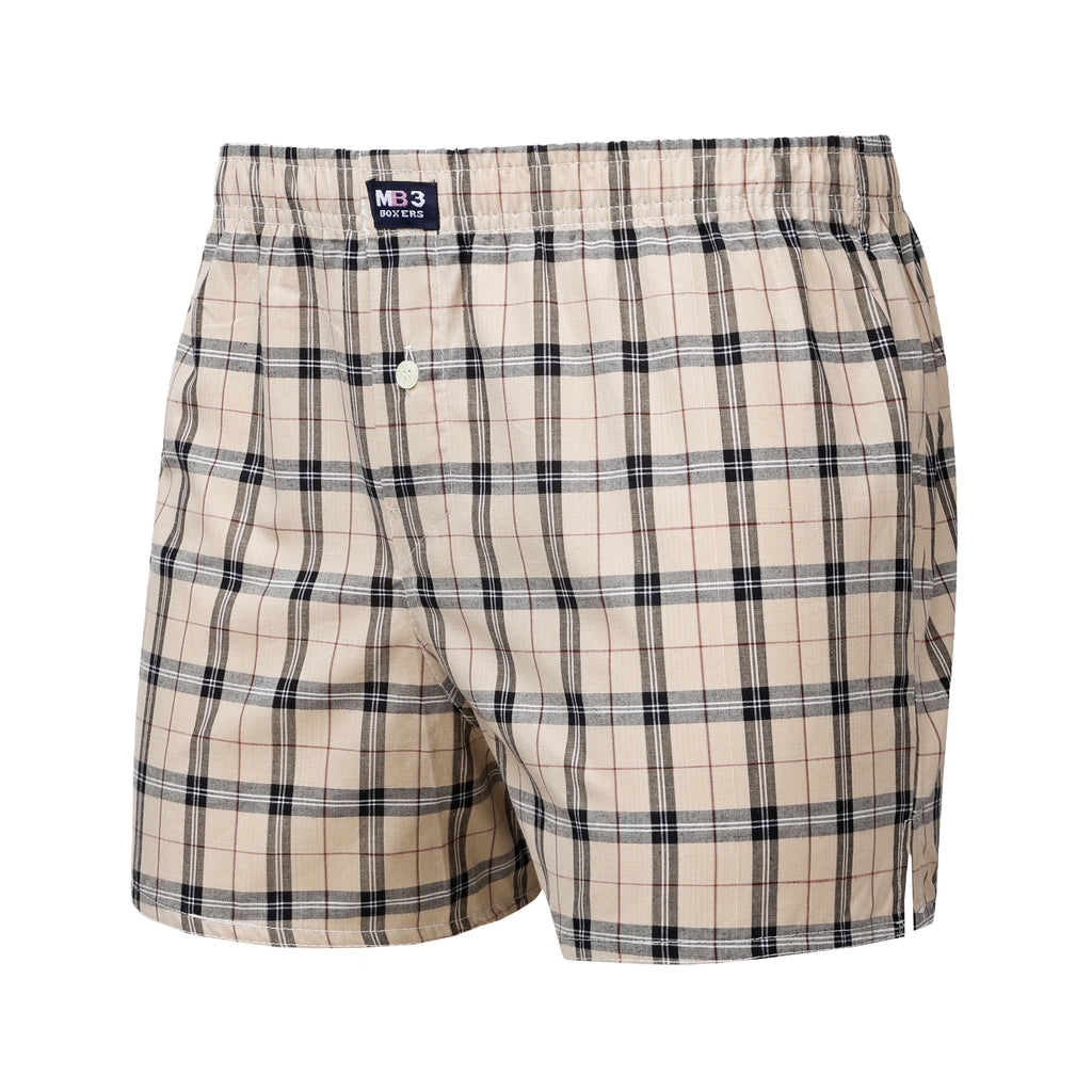 N38  بوكسر رجالي قطن كاروه