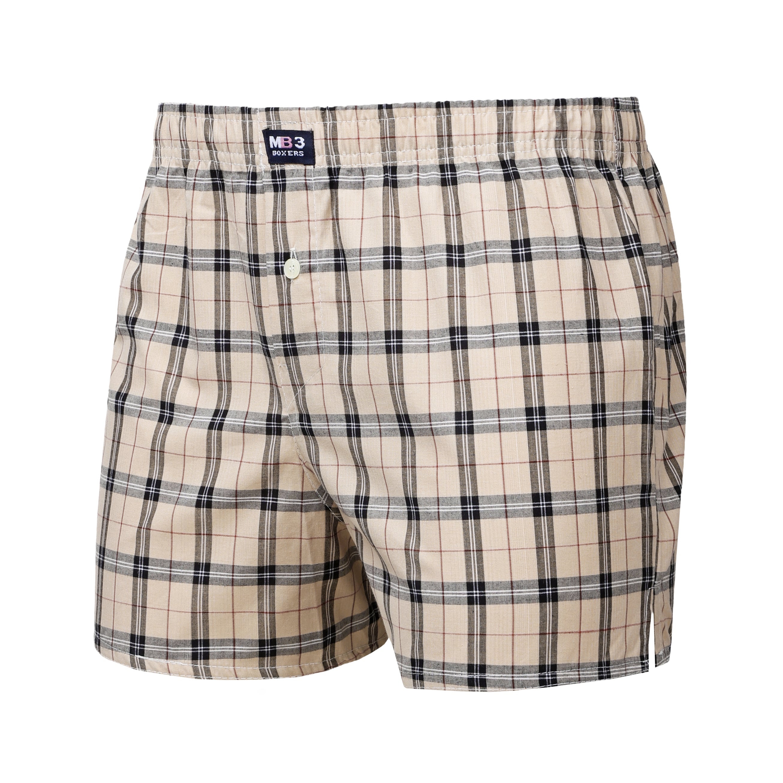 N38  بوكسر رجالي قطن كاروه