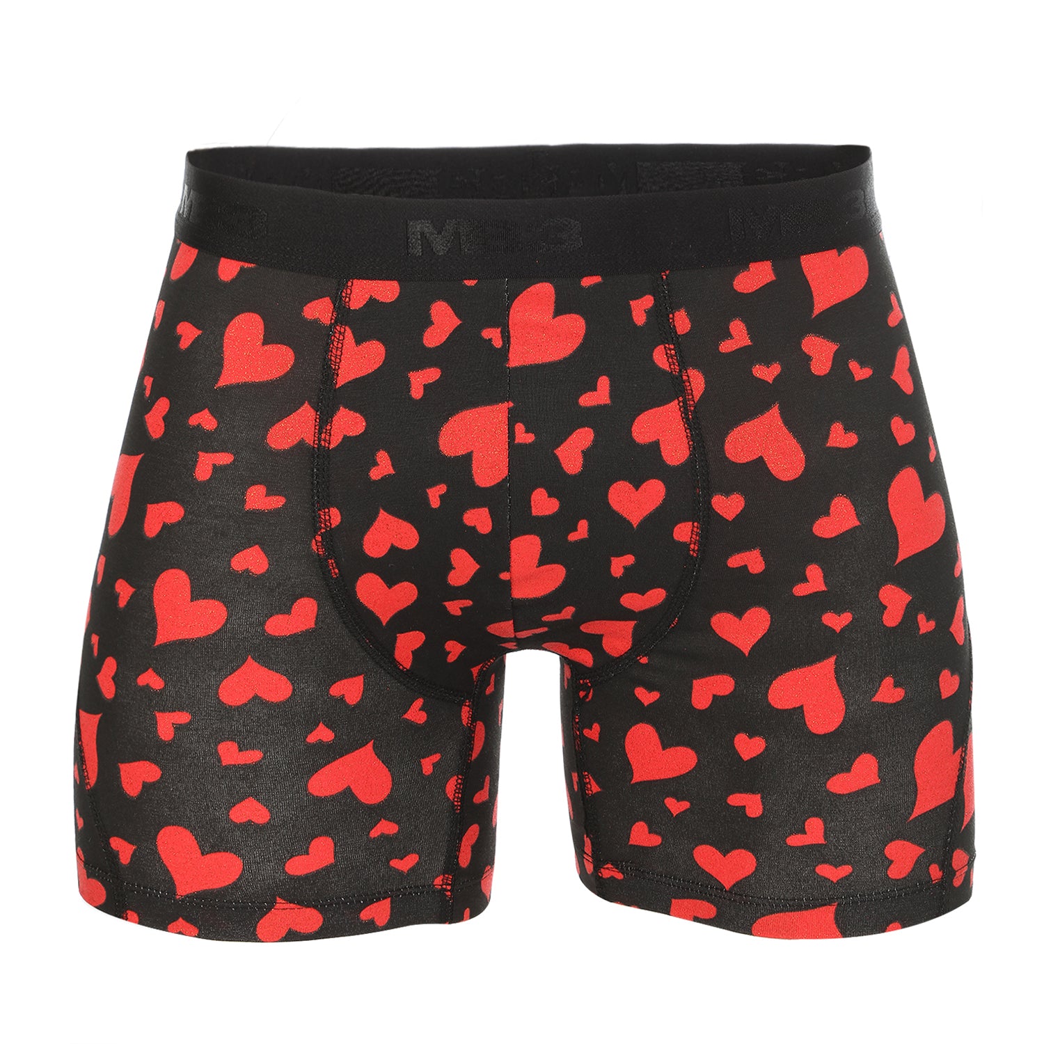 بوكسر رجالي ليكرا فالنتين جليتر  - اسود قلوب
