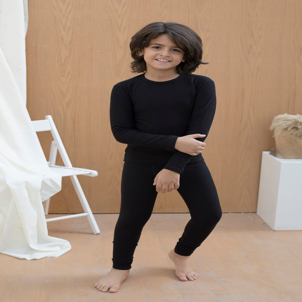 طقم دفاية أولادي - أسود