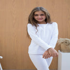 طقم دفاية بناتي - أبيض