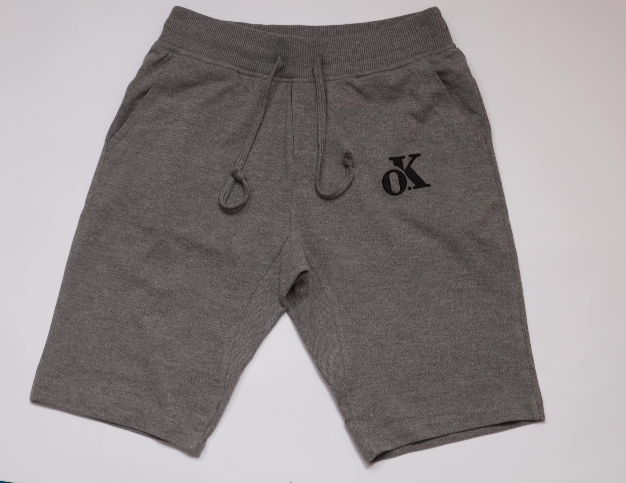 شورت بيكا رجالي قطن - رمادي