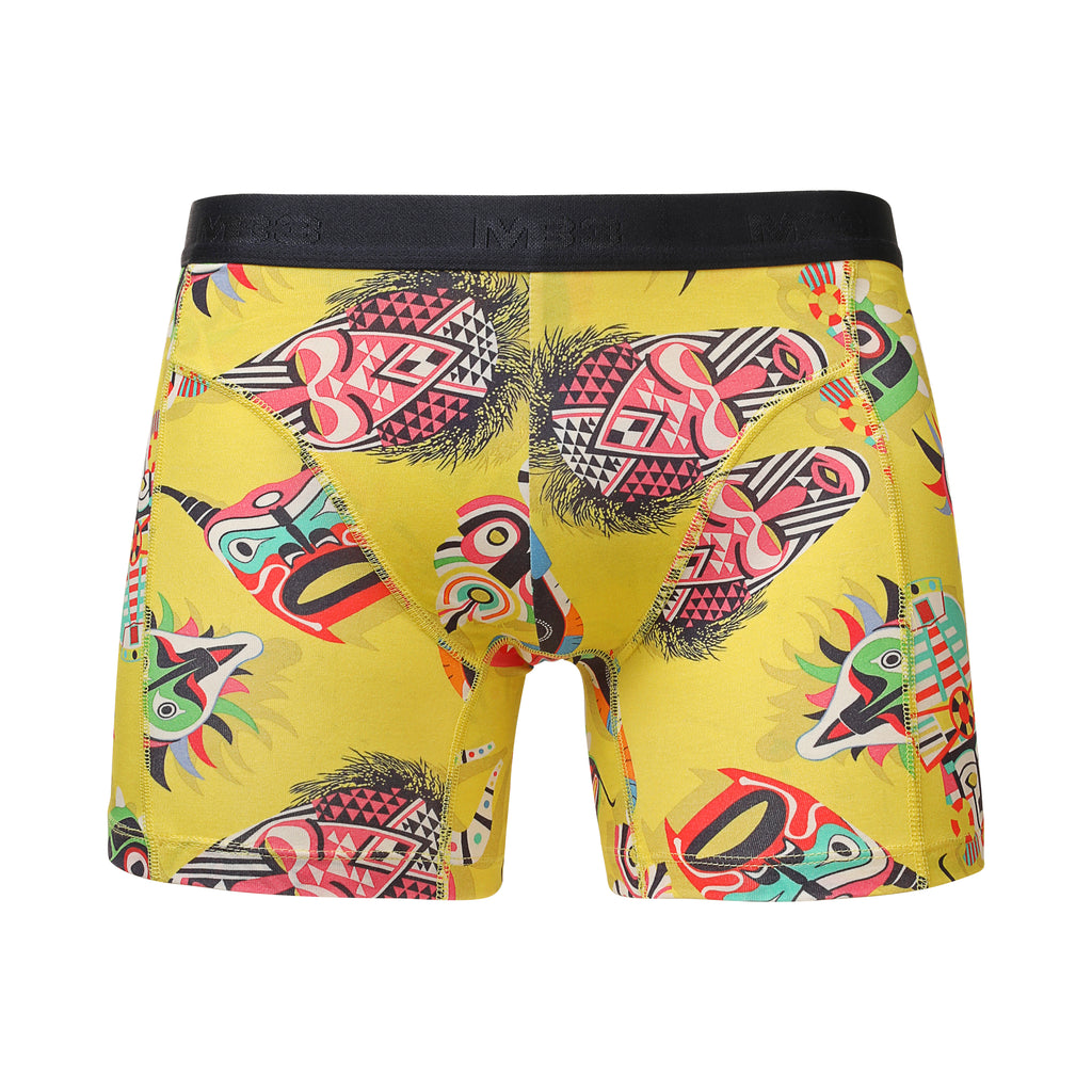 بوكسر ليكرا  رجالي - أستك خارجي - مطبوع