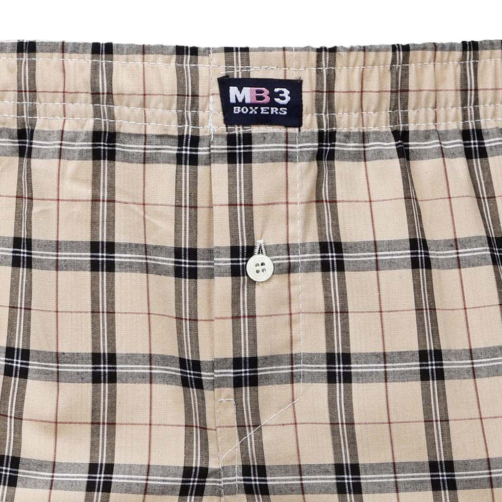 N38  بوكسر رجالي قطن كاروه