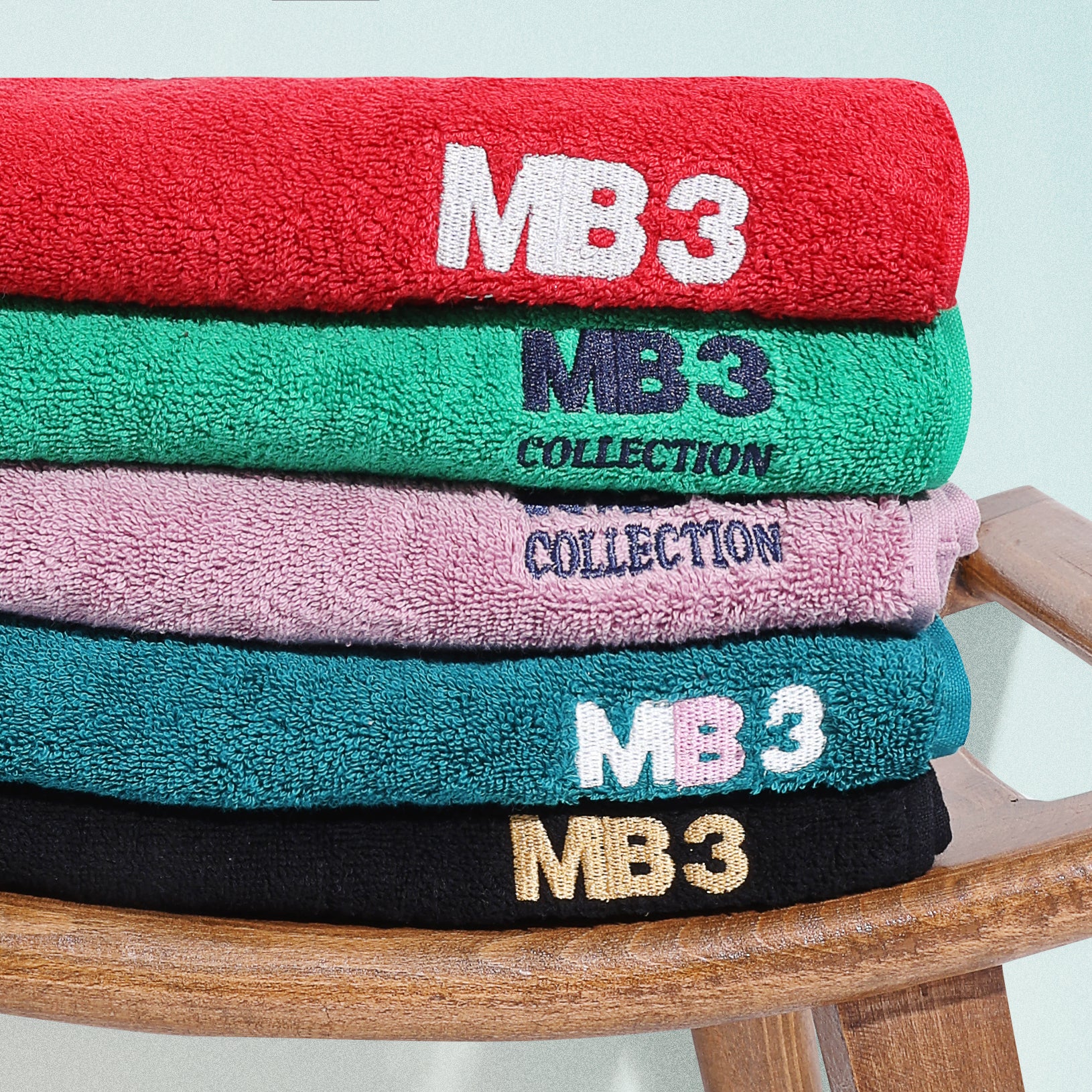 فوطة وجه 30*50  أسود ( جيم )