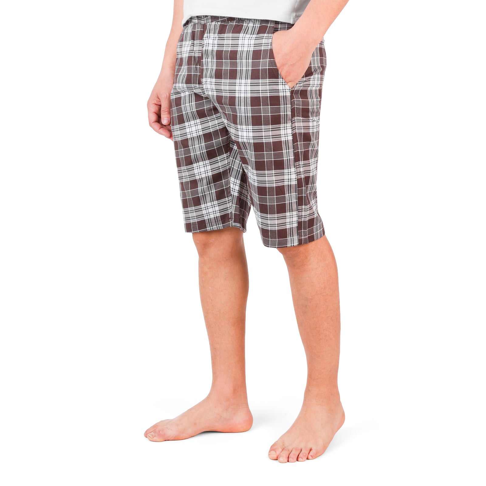 شورت بوبلين رجالي قطن