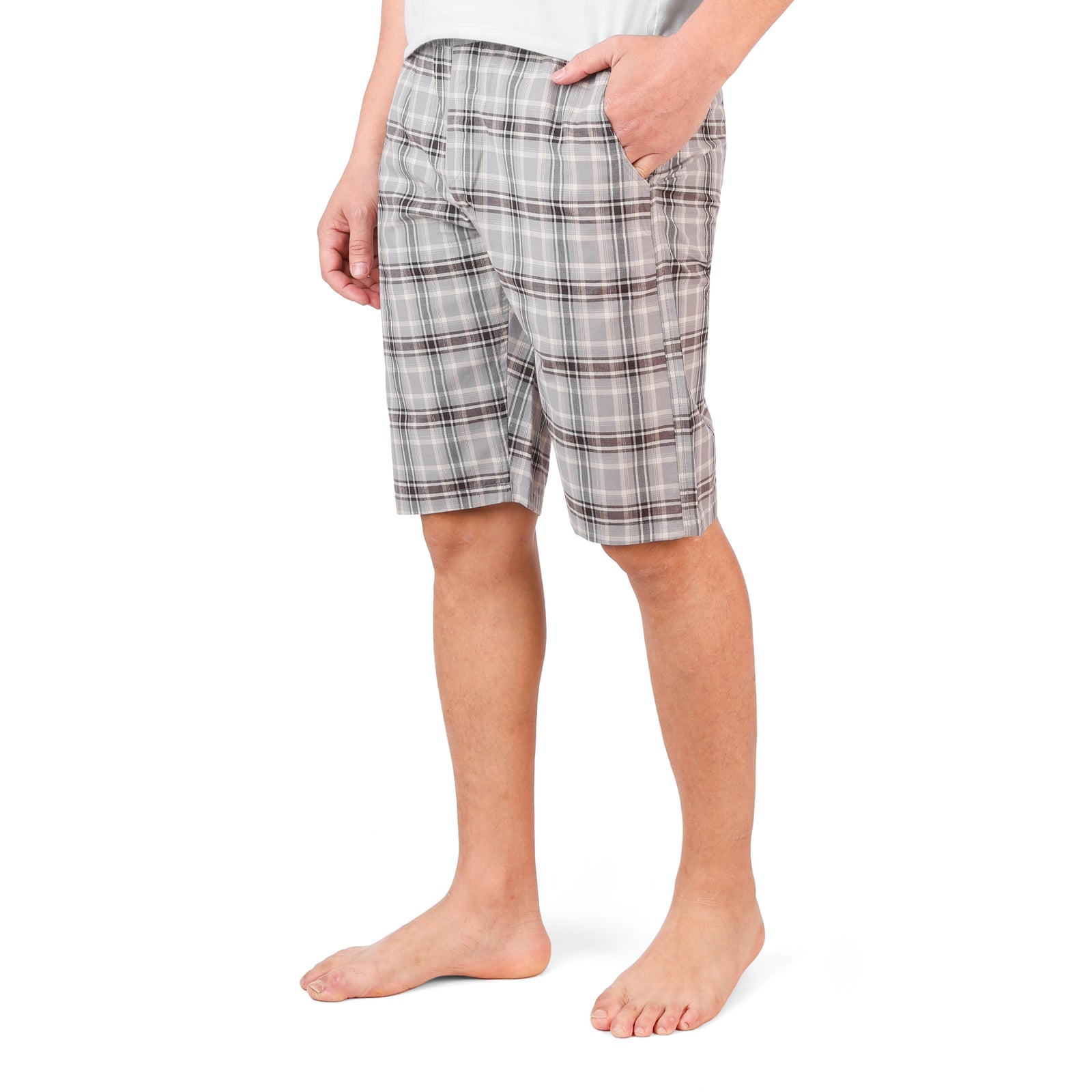 شورت بوبلين رجالي قطن