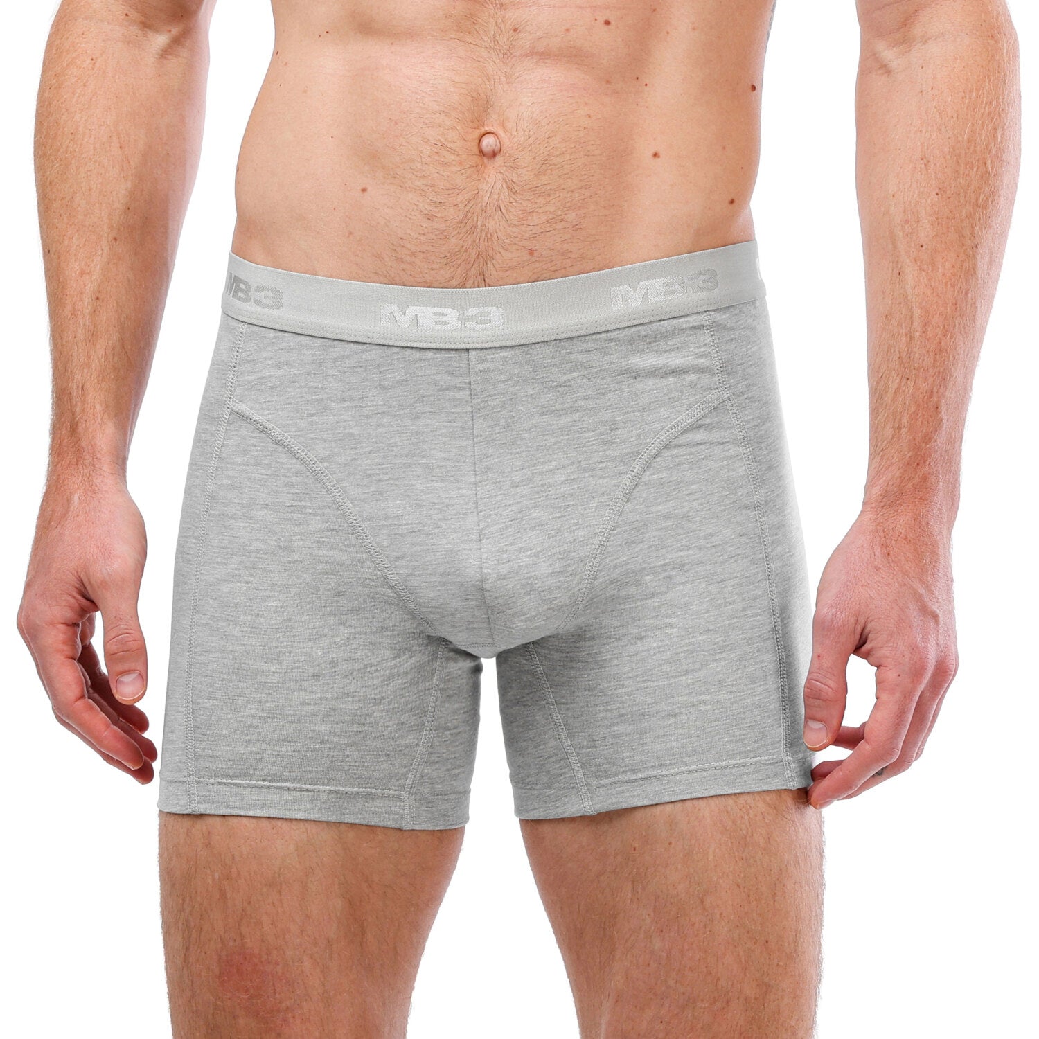بوكسر ليكرا  رجالي - أستك خارجي - جراي