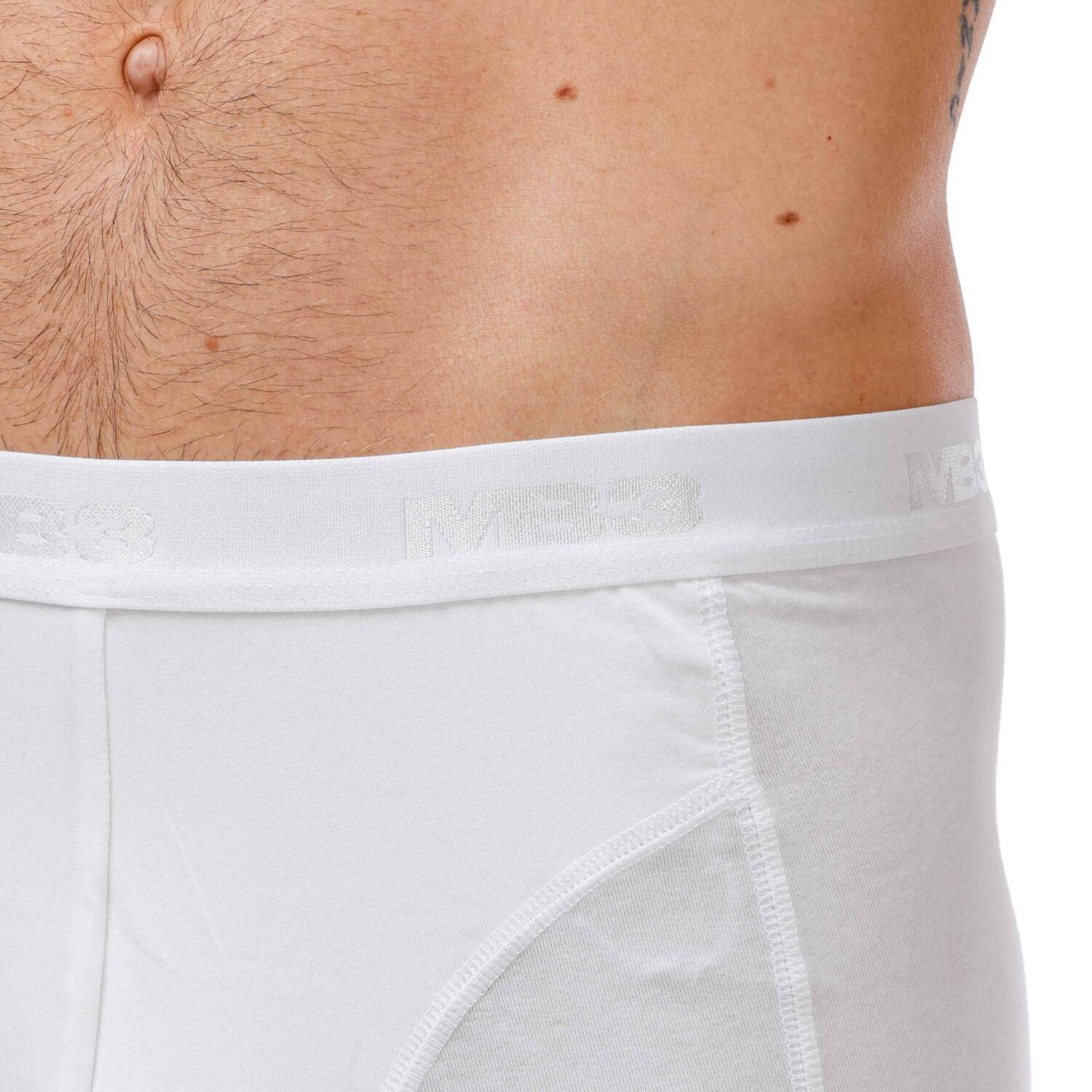 بوكسر ليكرا  رجالي - أستك خارجي - أبيض