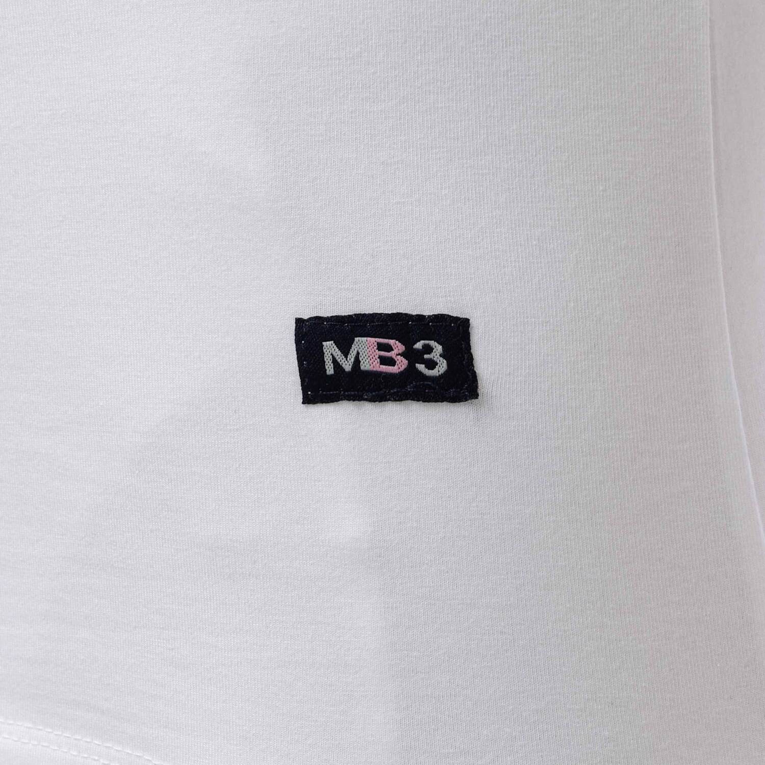 نص كم ليكرا أبيض رقبة سبعة