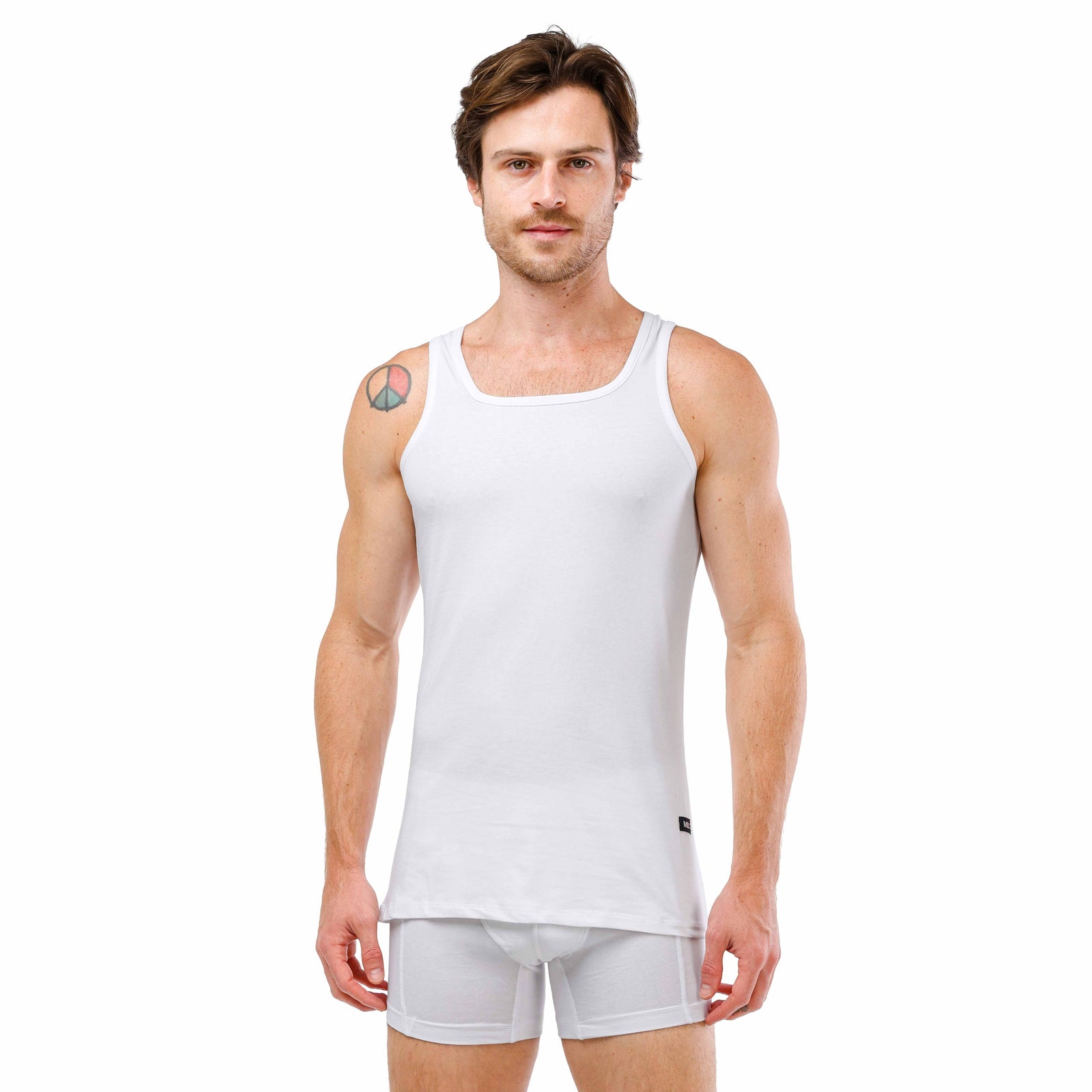 حمالة رجالي ليكرا براسولا   - أبيض