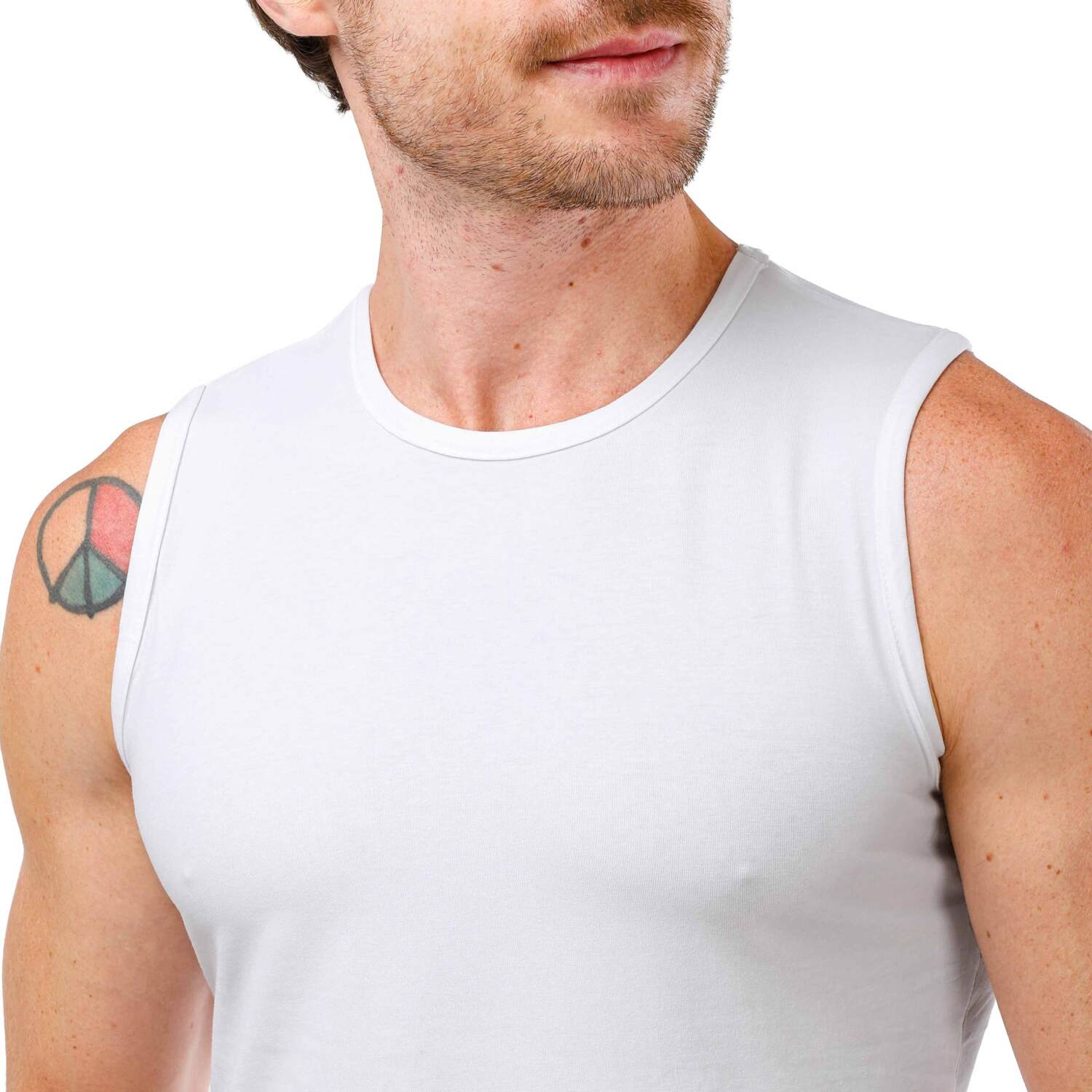 كت رجالي ليكرا  - أبيض