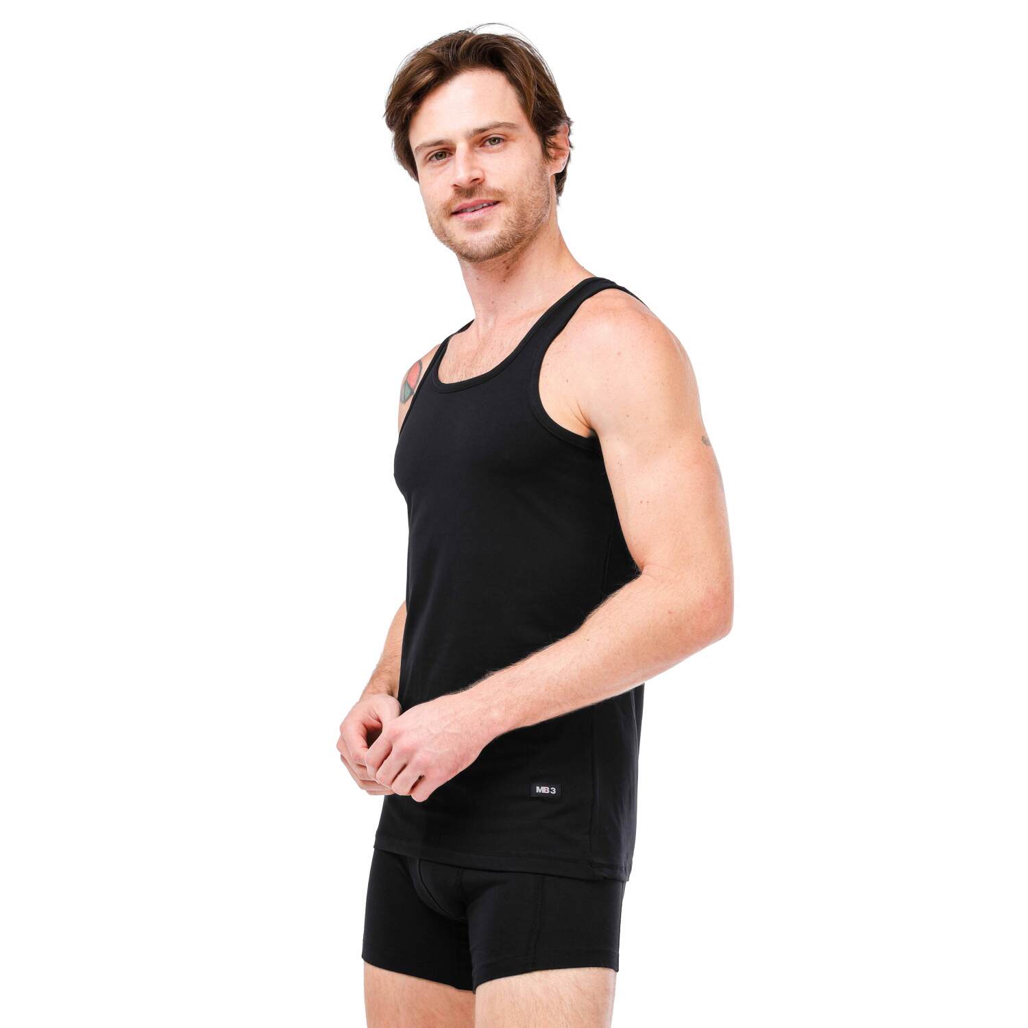 حمالة رجالي ليكرا براسولا   - أسود