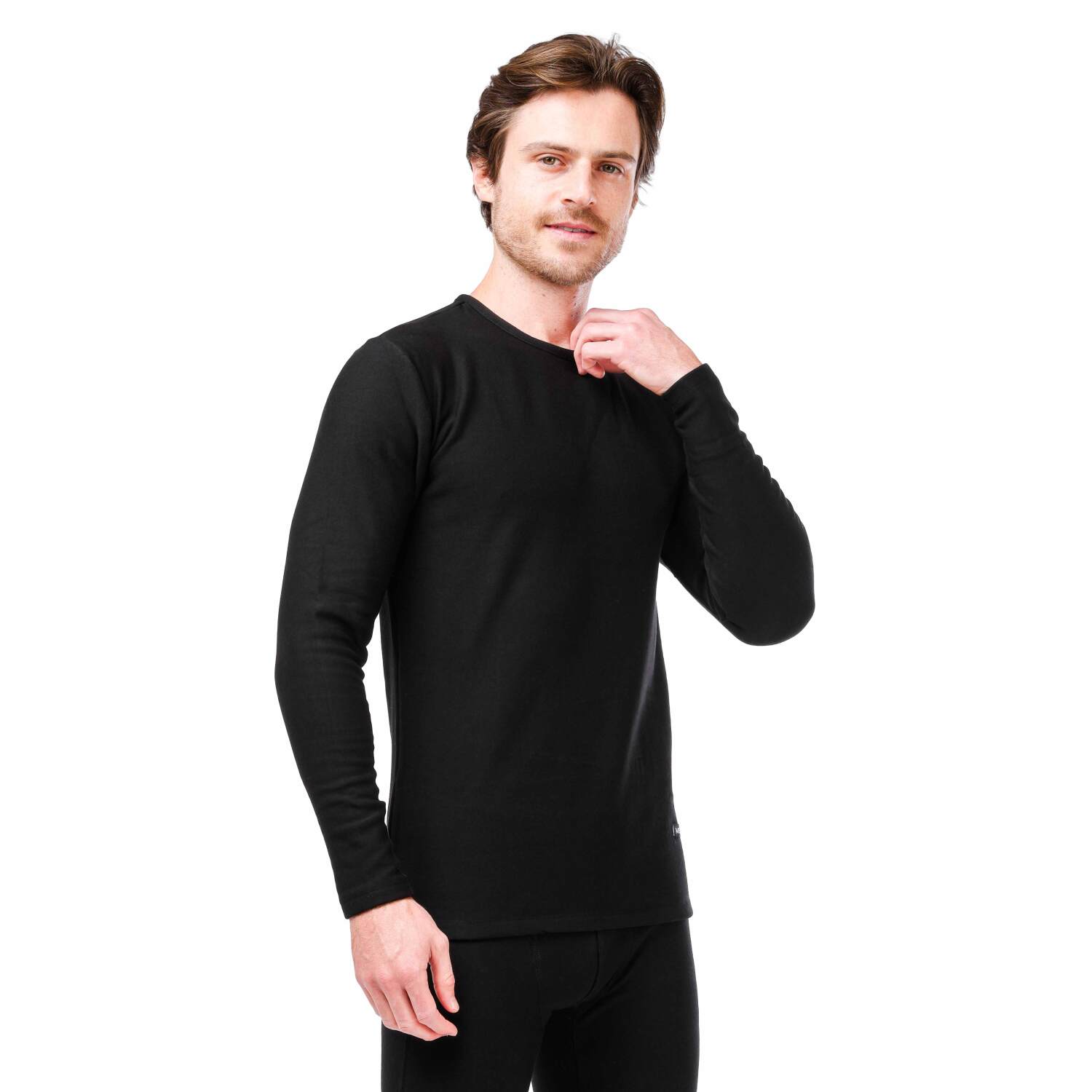 طقم دفاية رجالي - أسود ميلتون