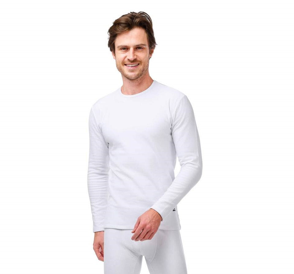 طقم دفاية رجالي - أبيض ميلتون