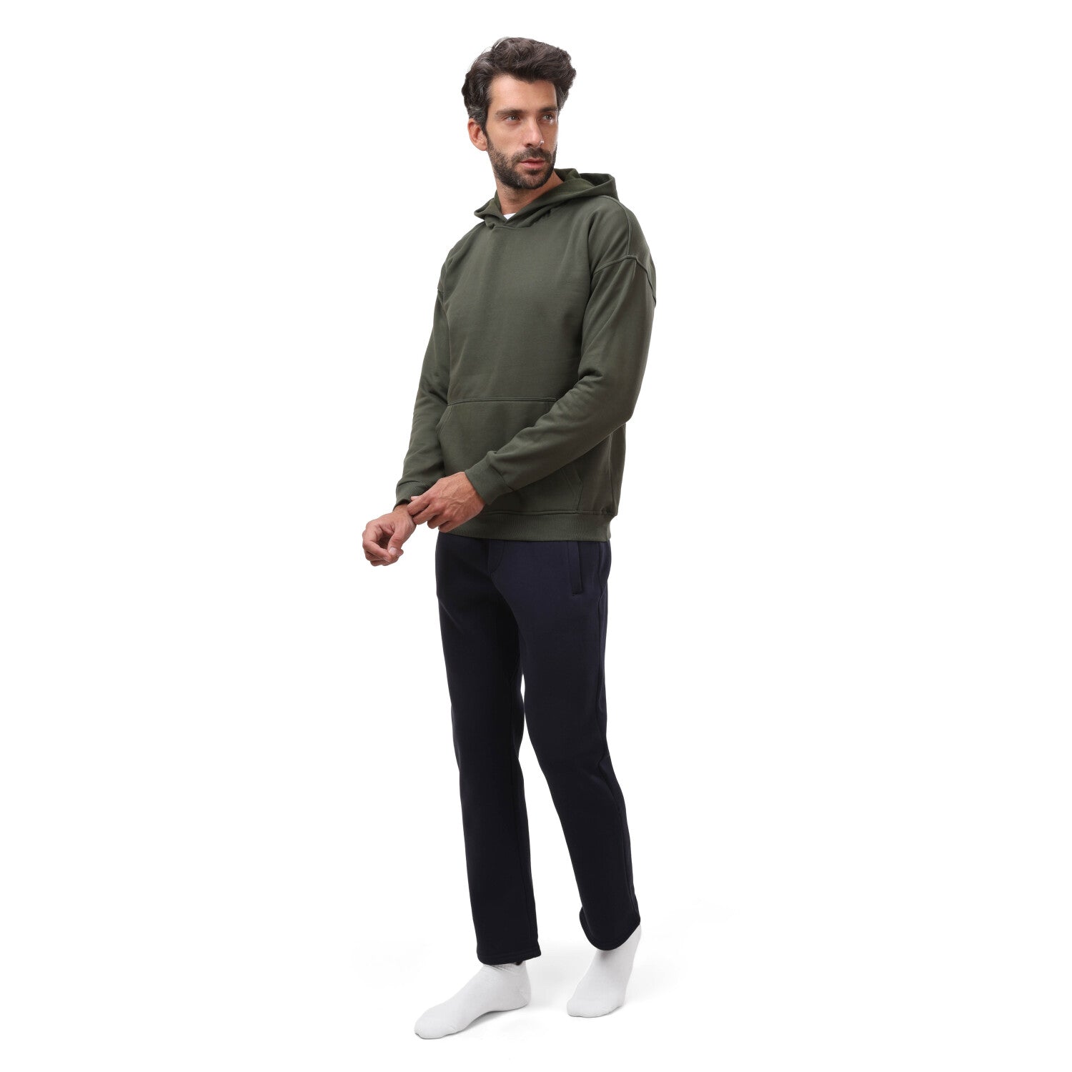 - بيجاما رجالي شتوي هودى - ميلتون- زيتي