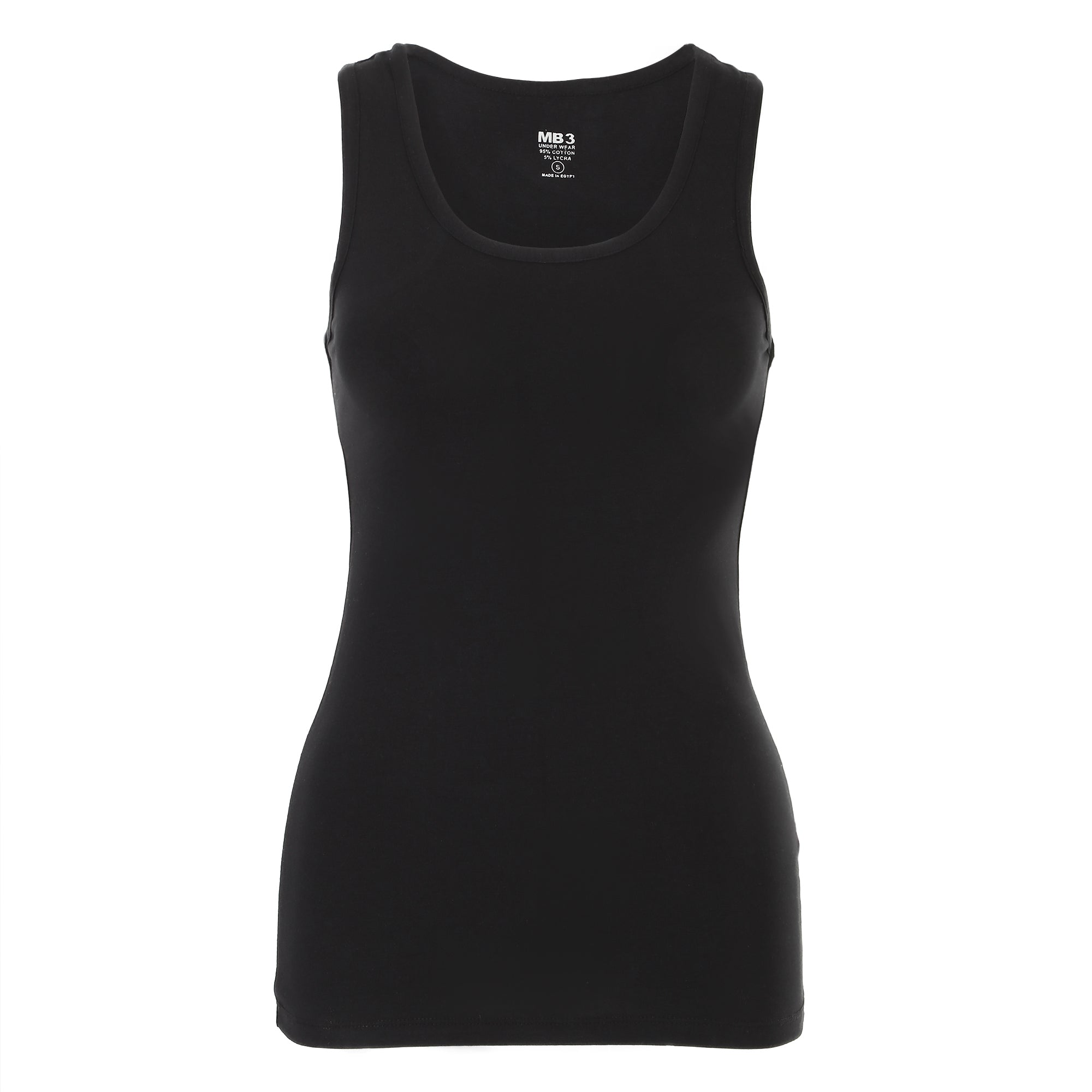 تانك توب حريمي ناعم ومريح - أسود