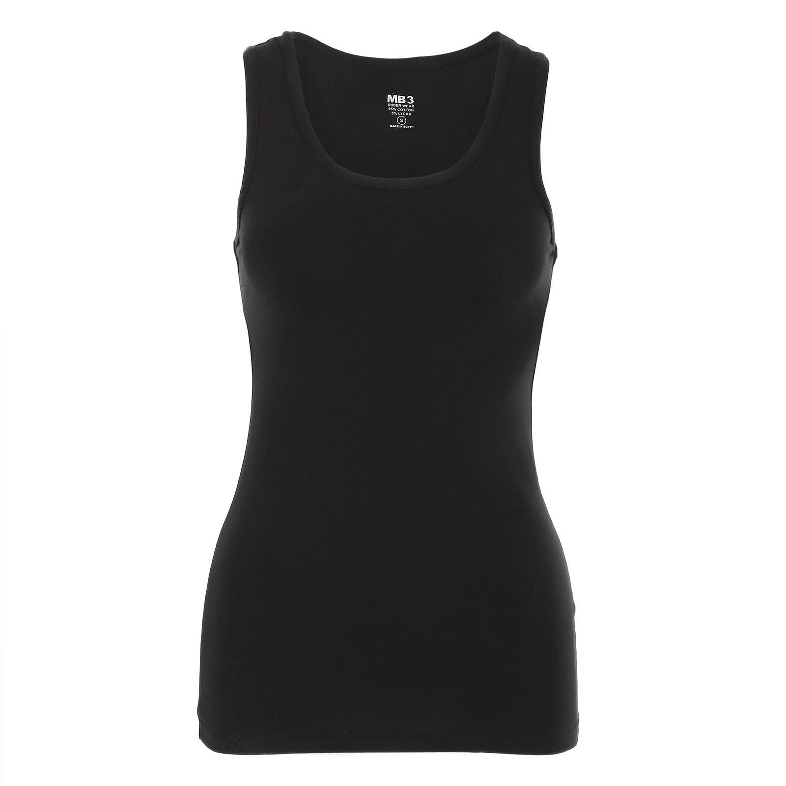 تانك توب حريمي ناعم ومريح - أسود