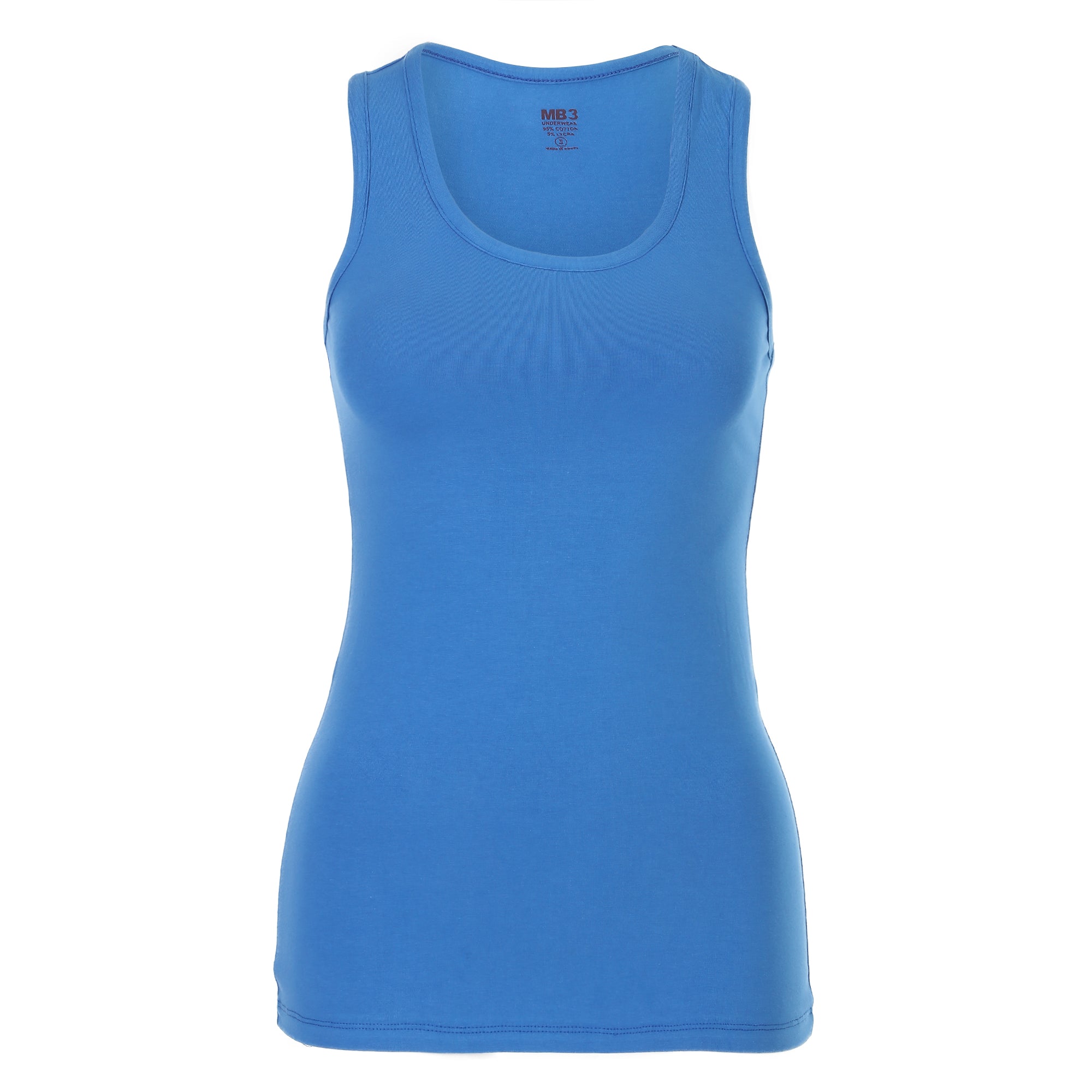 تانك توب حريمي ناعم ومريح - أزرق