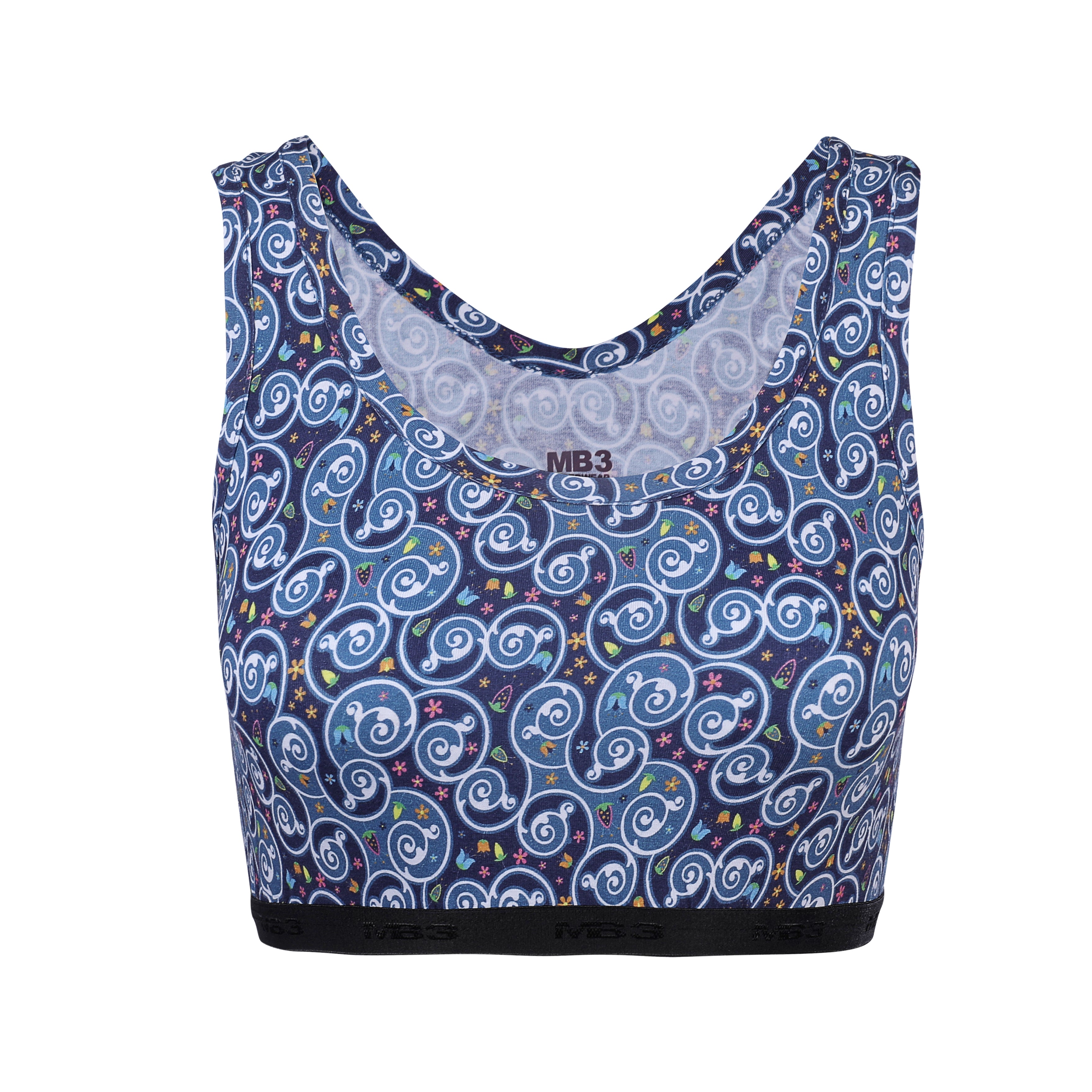 باكت سبورت برا مطبوع حمالة - قطعتين