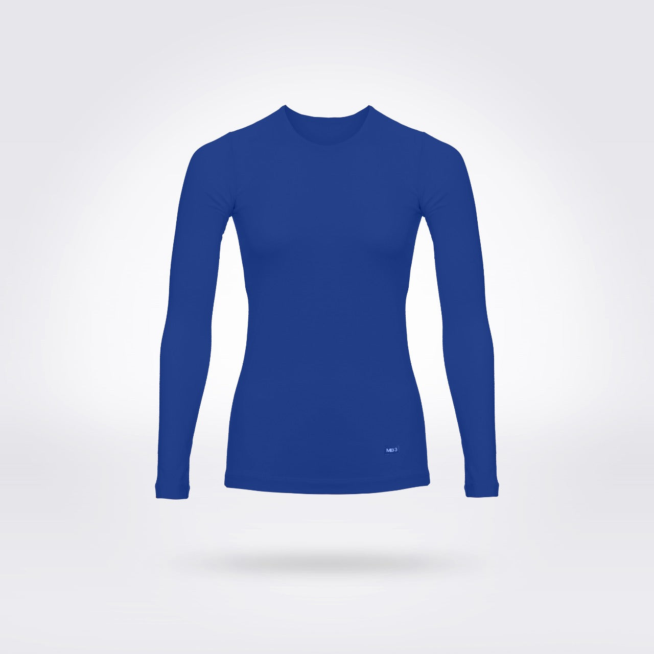 تيشرت نسائي ليكرا بأكمام طويلة - أزرق