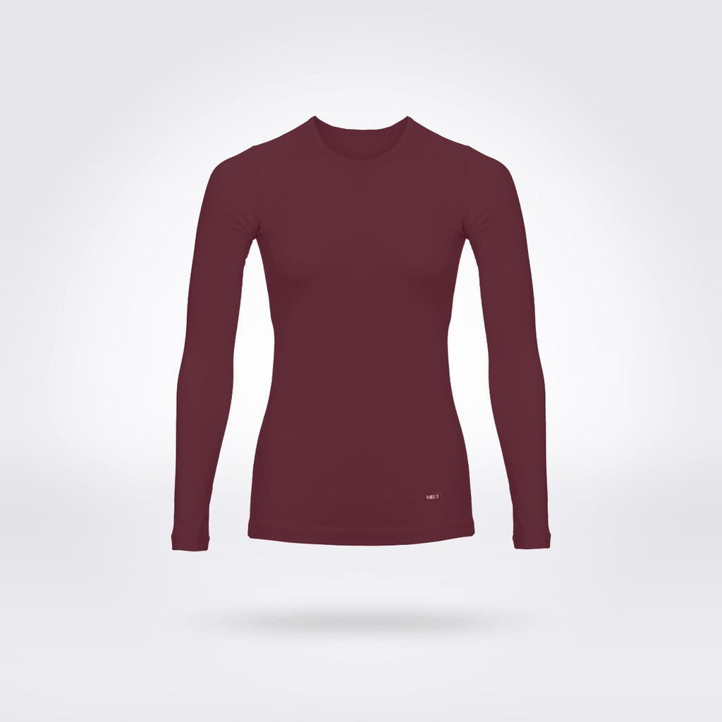 تيشرت نسائي ليكرا بأكمام طويلة - نبيتي