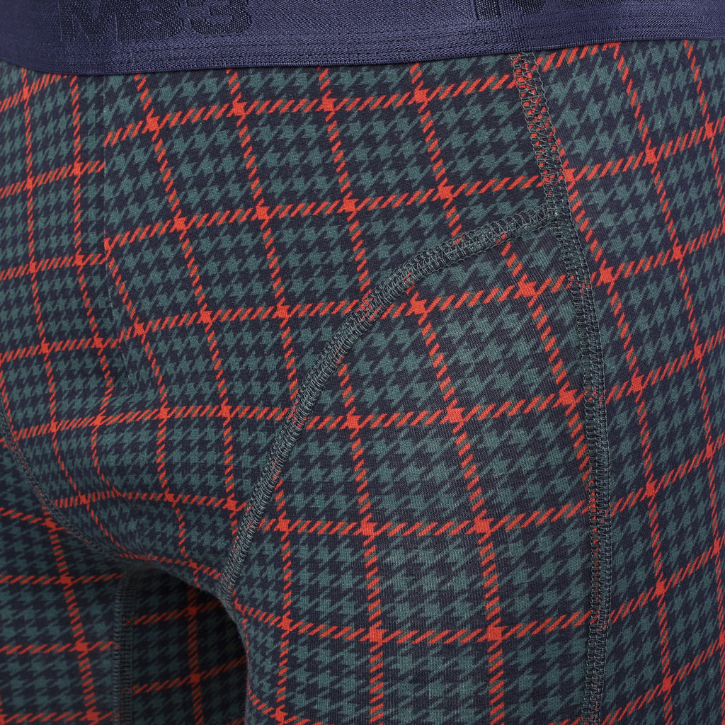 بوكسر ليكرا  رجالي - أستك خارجي - مطبوع